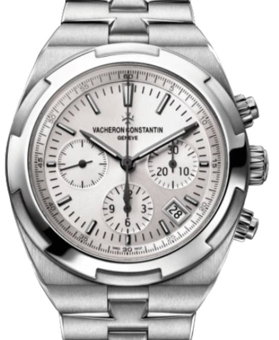Vacheron Constantin Overseas Chronograph Stainless Steel 42.5mm White Dial Steel Bracelet 5500V/110A-B075 - BRAND NEW