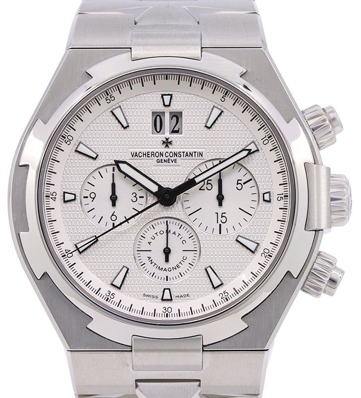 Vacheron Constantin Overseas Chronograph Stainless Steel White Dial Bracelet 42mm 49150/B01A-9095 Second Generation