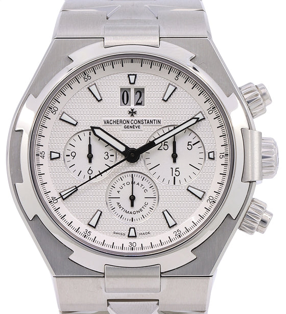 Vacheron Constantin Overseas Chronograph Stainless Steel White Dial Bracelet 42mm 49150/B01A-9095 Second Generation