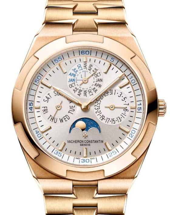 Vacheron Constantin Overseas Perpetual Calendar Ultra-Thin Pink Rose Gold Silver Dial 4300V/220R-B064 - BRAND NEW