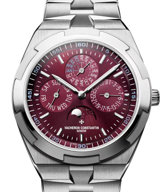 Vacheron Constantin Overseas Perpetual Calendar Ultra-Thin White Gold Burgundy Dial 4300V/220G-H151