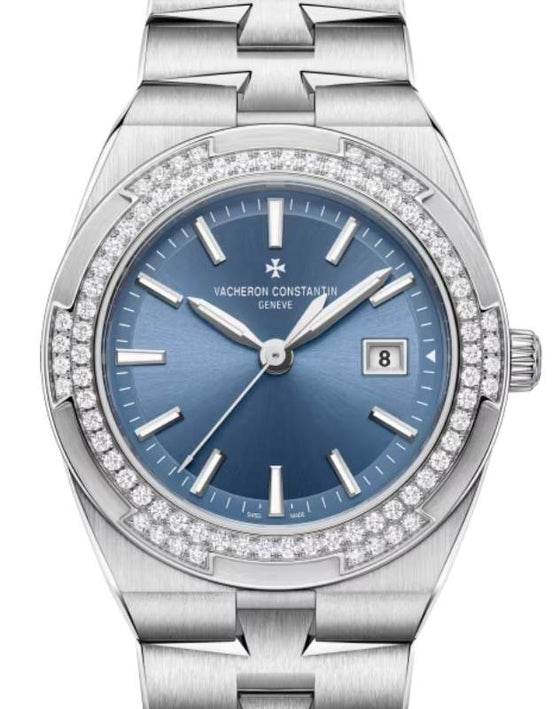 Vacheron Constantin Overseas Quartz Stainless Steel 33mm Diamond Bezel 1225V/200A-B590 - BRAND NEW