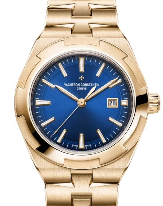 Vacheron Constantin Overseas Self-Winding 34.5mm Pink Rose Gold Blue Dial 4600V/200R-B979 - BRAND NEW