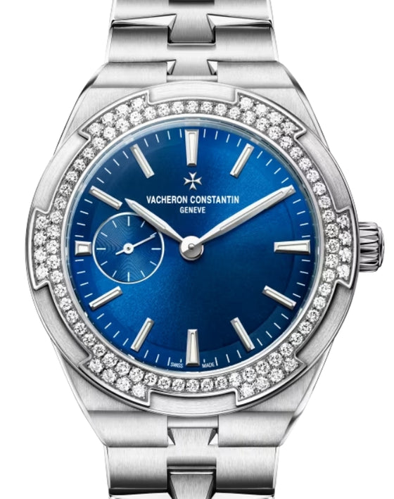 Vacheron Constantin Overseas Self-Winding 37mm Steel Blue Dial Diamond Bezel 2305V/100A-B170 - BRAND NEW