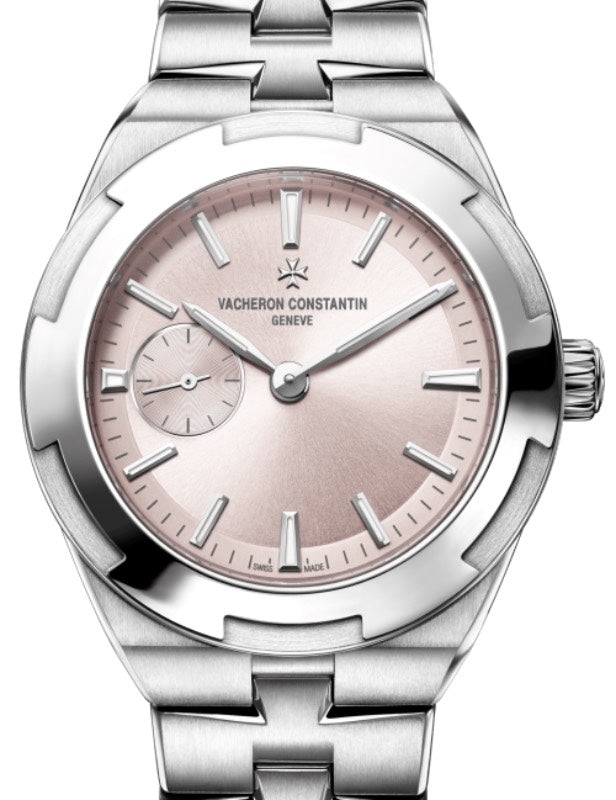 Vacheron Constantin Overseas Self-Winding Stainless Steel 37mm Pink Dial Steel Bracelet 2300V/100A-B078 - BRAND NEW