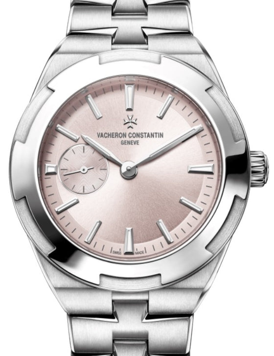 Vacheron Constantin Overseas Self-Winding Stainless Steel 37mm Pink Dial Steel Bracelet 2300V/100A-B078 - BRAND NEW