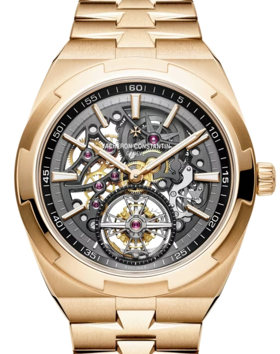 Vacheron Constantin Overseas Tourbillon Skeleton 42.5mm Pink Rose Gold 6000V/110R-B934 - BRAND NEW