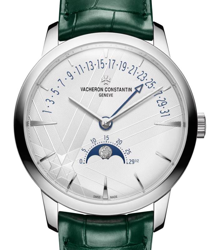 Vacheron Constantin Patrimony Moonphase Retrograde Date 42.5mm White Gold Maltese Cross 4010U/000G-H057 - BRAND NEW