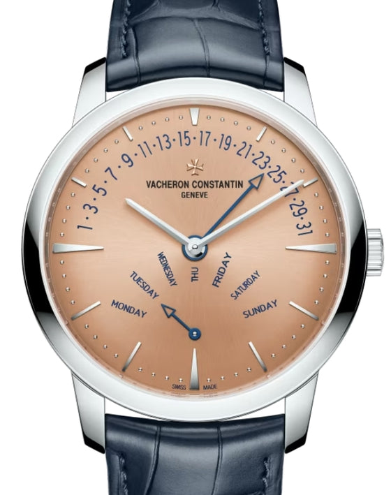 Vacheron Constantin Patrimony Retrograde Day-Date 42.5mm Platinum Salmon Dial 4000U/000P-H003 - BRAND NEW