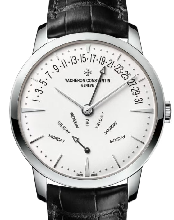 Vacheron Constantin Patrimony Retrograde Day-Date 42.5mm White Gold 4000U/000G-B112 - BRAND NEW