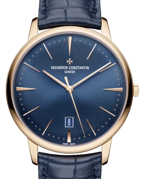 Vacheron Constantin Patrimony Self-Winding 40mm Pink Rose Gold Blue Dial 85180/000R-B515 - BRAND NEW