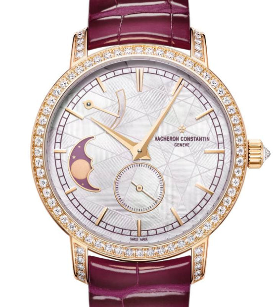 Vacheron Constantin Traditionnelle Moonphase Pink Rose Gold/Diamonds MOP Dial 83570/000R-H060 - BRAND NEW