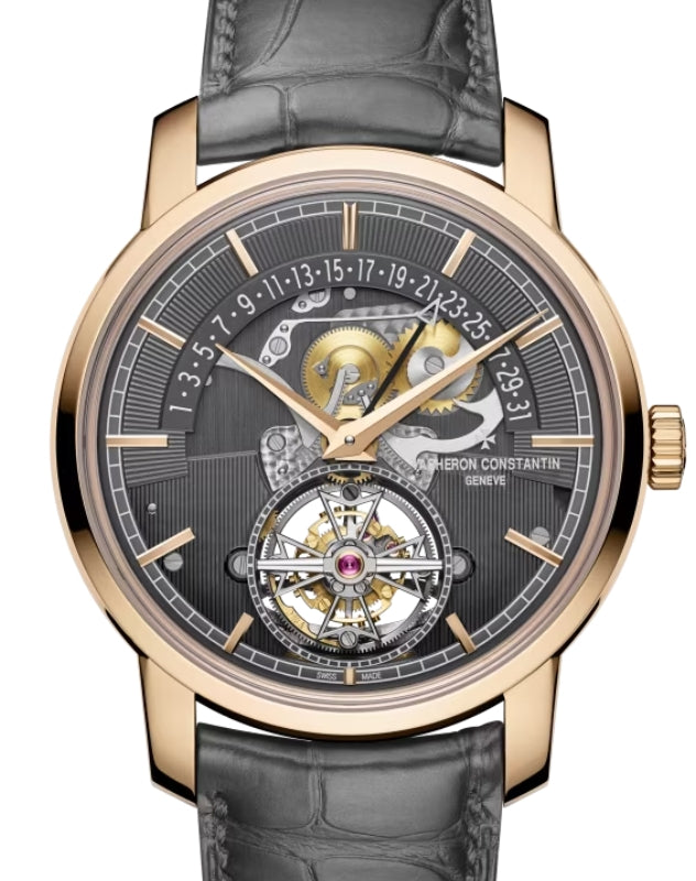 Vacheron Constantin Traditionnelle Tourbillon Retrograde Date Openface 41mm Pink Rose Gold 6010T/000R-B638 - BRAND NEW