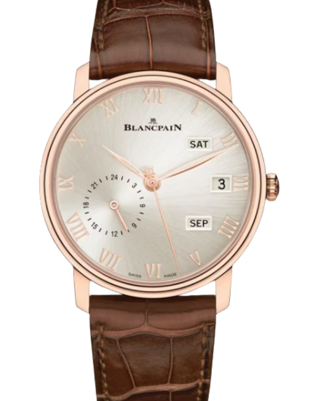 Blancpain Villeret Quantième Annuel GMT Red Gold 40mm Opaline Dial 6670A 3642 55B - BRAND NEW