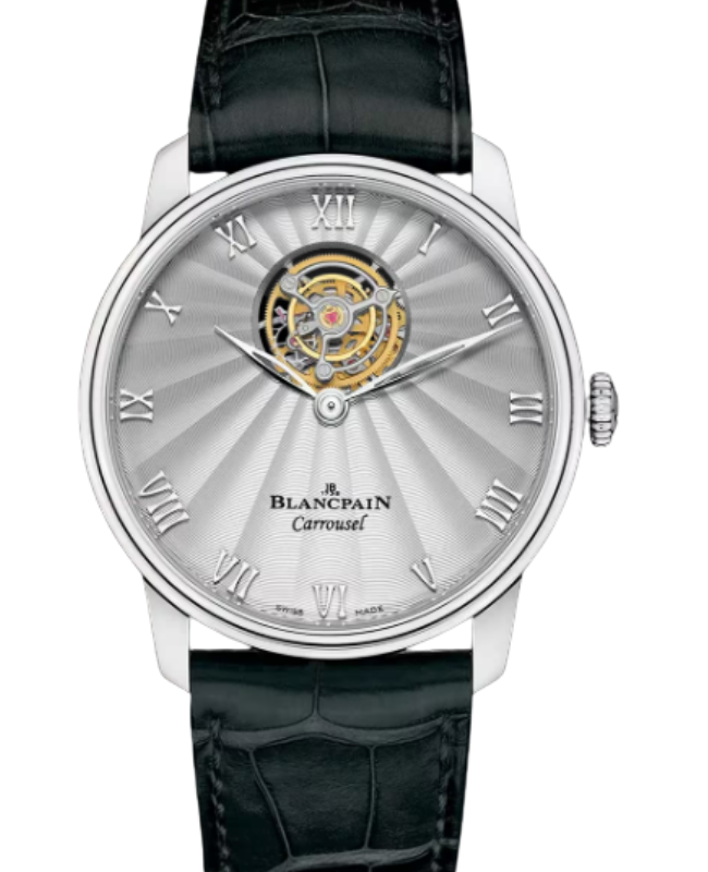 Blancpain Villeret Carrousel Volant Une Minute Platinum 40mm Opaline Dial 66228 3442 55B - BRAND NEW