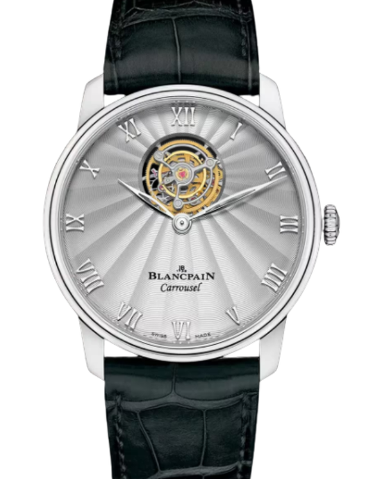 Blancpain Villeret Carrousel Volant Une Minute Platinum 40mm Opaline Dial 66228 3442 55B - BRAND NEW