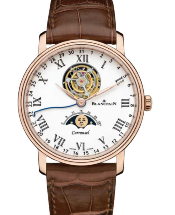 Blancpain Villeret Carrousel Phases de Lune Red Gold 42mm White Dial 6622L 3631 55B - BRAND NEW
