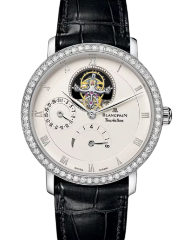 Blancpain Villeret Tourbillon 8 Jours White Gold 38mm Opaline Dial 6025 1942 55B - BRAND NEW
