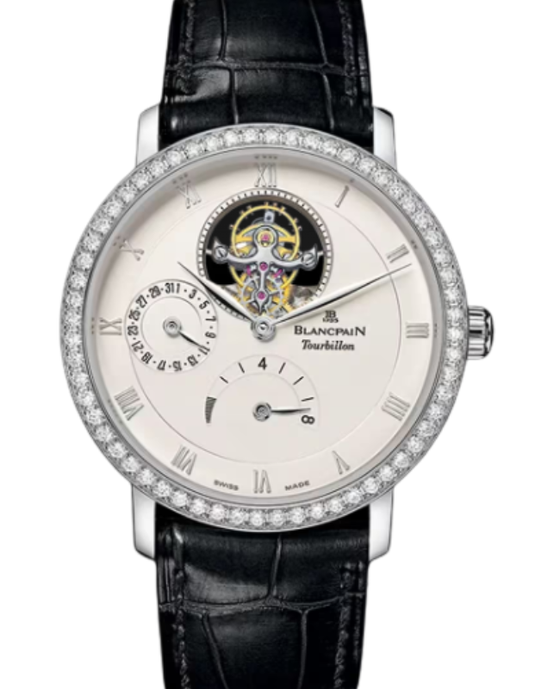 Blancpain Villeret Tourbillon 8 Jours White Gold 38mm Opaline Dial 6025 1942 55B - BRAND NEW