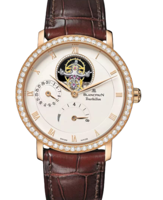 Blancpain Villeret Tourbillon 8 Jours Red Gold 38mm Opaline Dial 6025 2942 55B - BRAND NEW