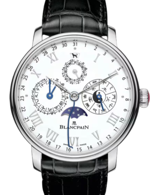 Blancpain Villeret Calendrier Chinois Traditionnel Platinum 45.2mm White Dial 0888F 3431 55B - BRAND NEW