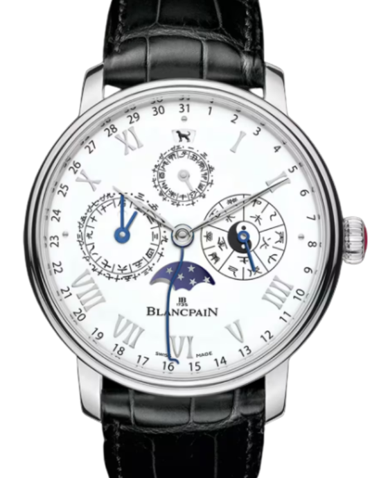 Blancpain Villeret Calendrier Chinois Traditionnel Platinum 45.2mm White Dial 0888F 3431 55B - BRAND NEW