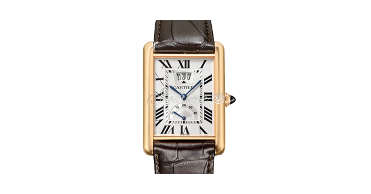 CARTIER W1560003 TANK LOUIS PINK GOLD LEATHER BRAND NEW