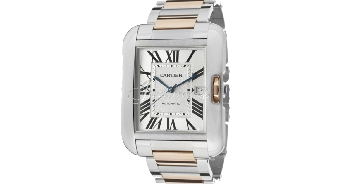 CARTIER W5310006 TANK ANGLAISE 18K PINK GOLD STEEL BRAND NEW