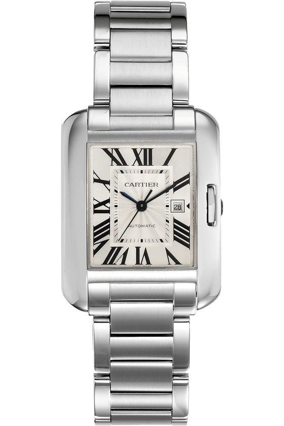 Cartier Tank Anglaise Stainless Steel Automatic Date W5310009 BRAND NEW