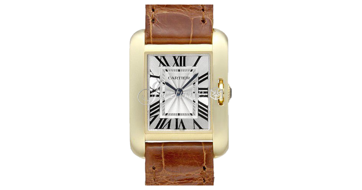 CARTIER W5310028 TANK ANGLAISE YELLOW GOLD, LEATHER BRAND NEW