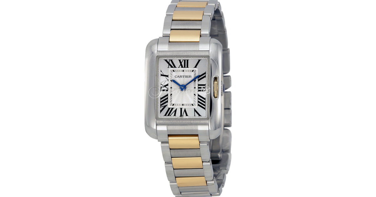 CARTIER W5310046 TANK ANGLAISE GOLD, STEEL BRAND NEW