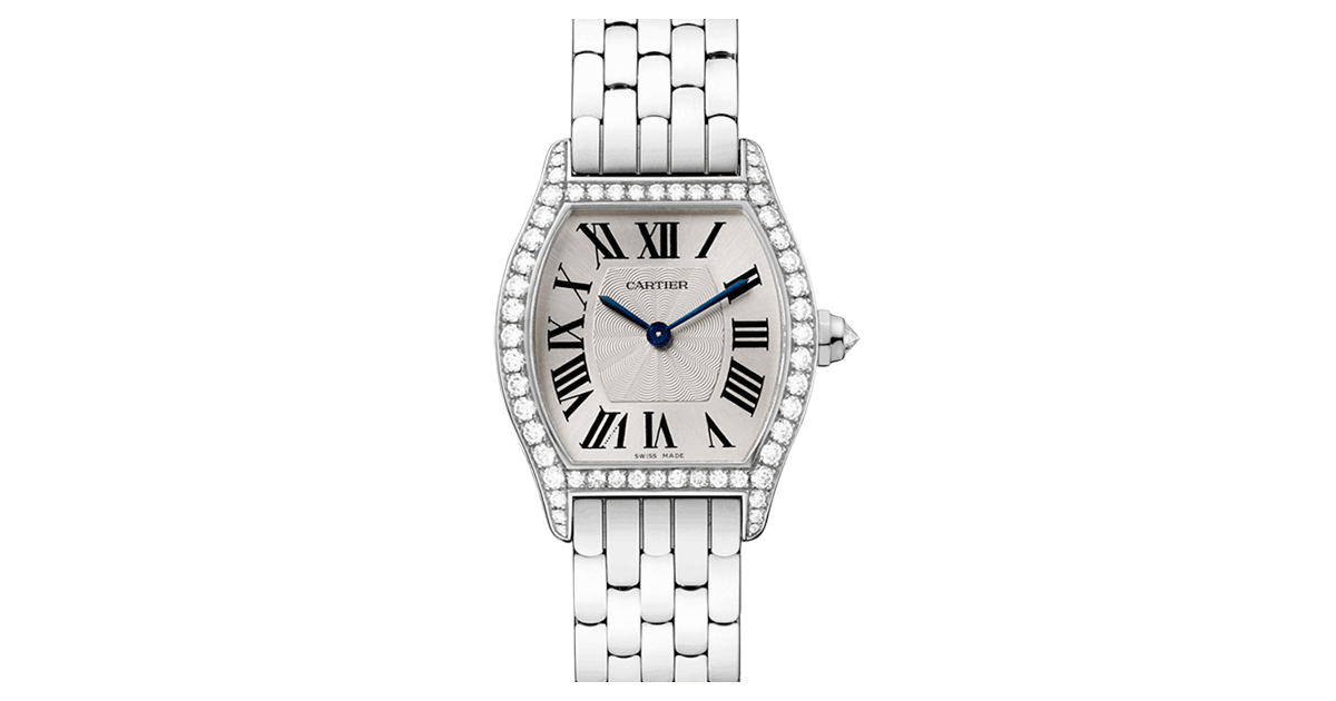 CARTIER WA501011 TORTUE 18K WHITE GOLD, DIAMONDS BRAND NEW