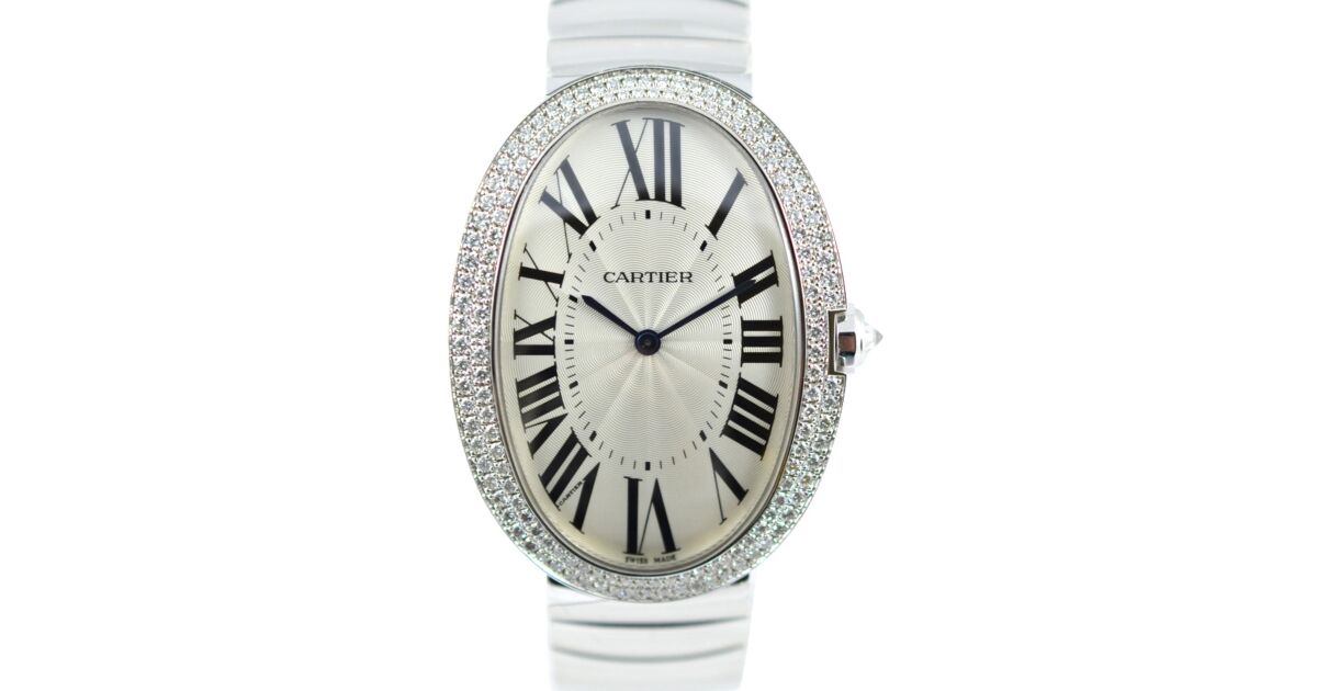 CARTIER WB520010 BAIGNOIRE 18K WHITE GOLD DIAMONDS BRAND NEW