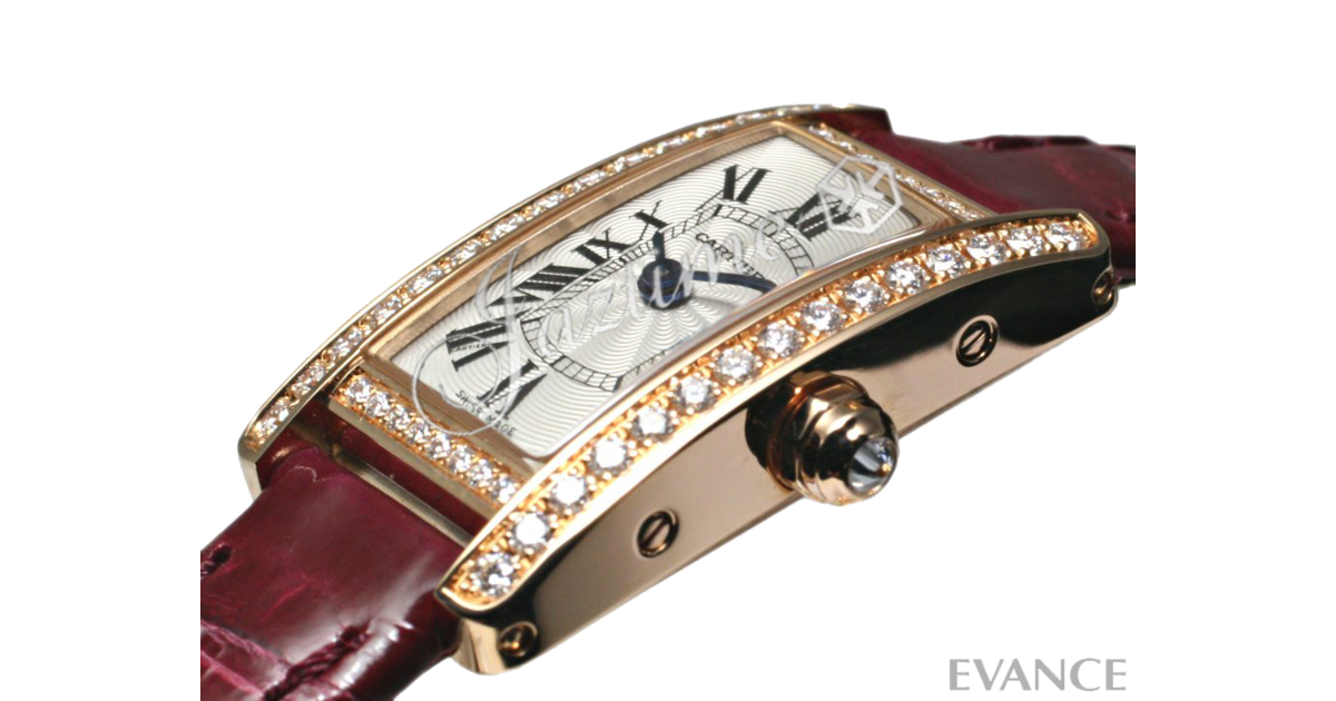 CARTIER WB710014 TANK AMERICAINE 18K PINK GOLD, DIAMONDS BRAND NEW