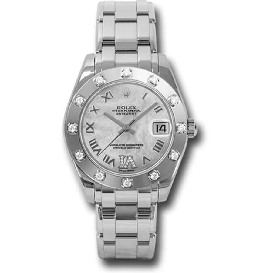 Rolex Pearlmaster 29 29 mm 80299 White Mother of Pearl Roman White Gold White Mother of Pearl