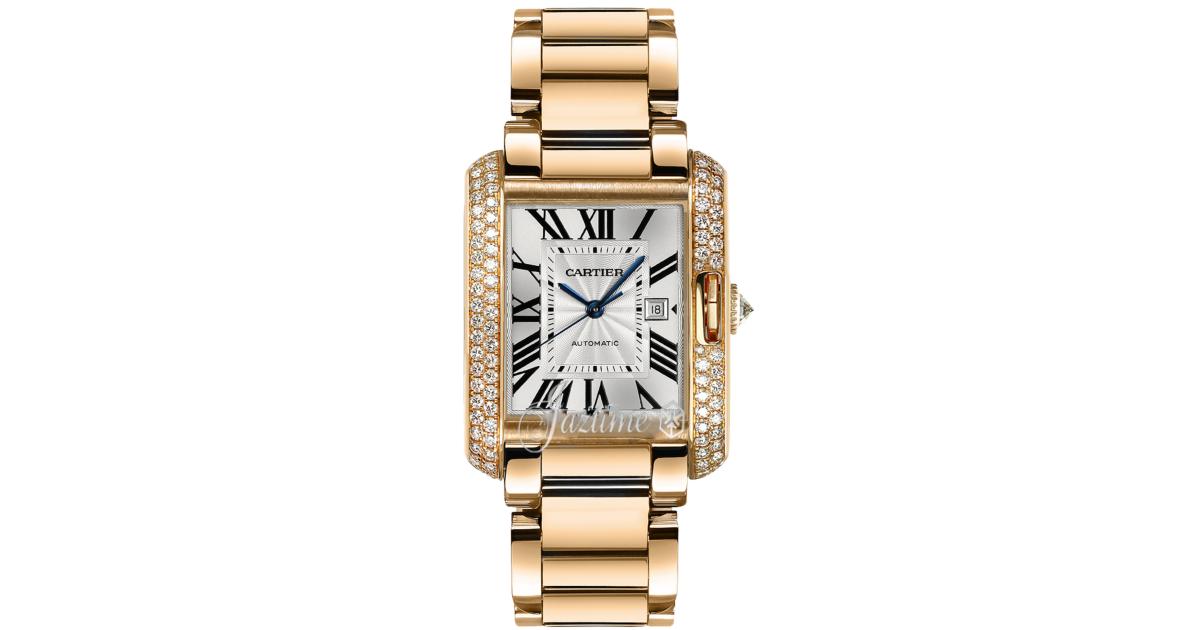 CARTIER WT100003 TANK ANGLAISE 18K PINK GOLD, DIAMONDS - BRAND NEW