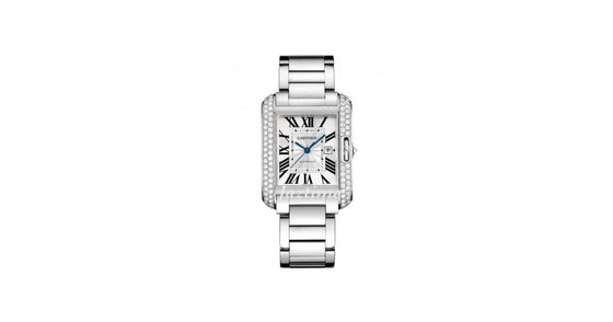 CARTIER WT100009 TANK ANGLAISE 18K WHITE GOLD, DIAMONDS - BRAND NEW