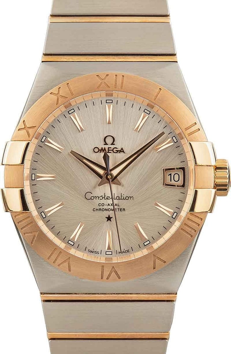 OMEGA 123.20.27.20.55.001 CONSTELLATION CO-AXIAL 27mm STEEL AND RED GOLD - BRAND NEW