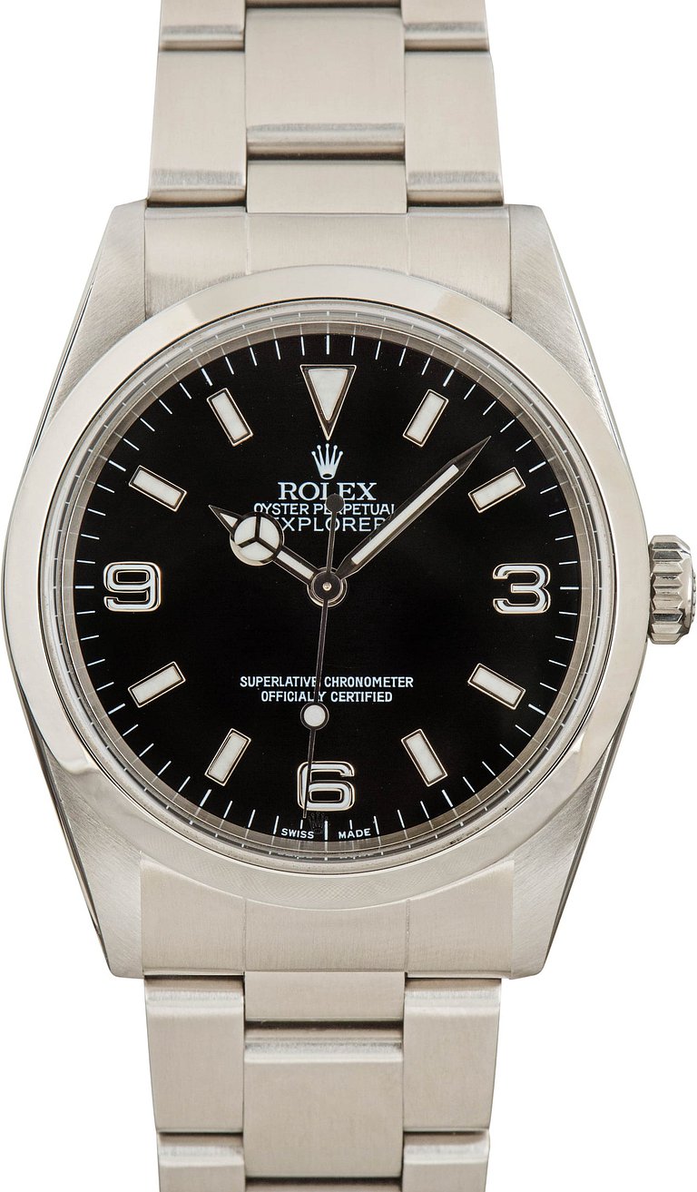 Rolex Explorer I 36 mm 14270-3 Steel Black