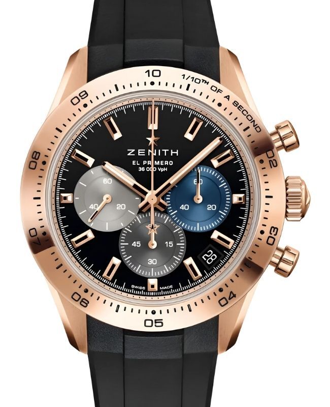 Zenith Chronomaster Sport 18-ct Rose Gold 41mm Black Dial 18.3101.3600/21.R951