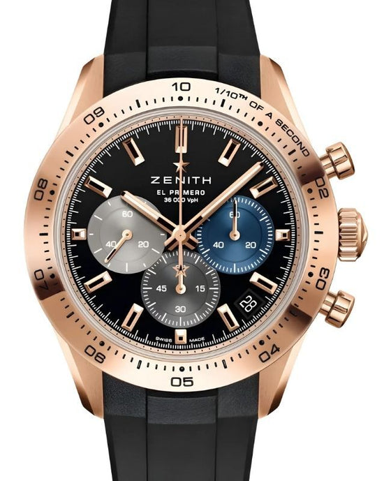 Zenith Chronomaster Sport 18-ct Rose Gold 41mm Black Dial 18.3101.3600/21.R951 - BRAND NEW