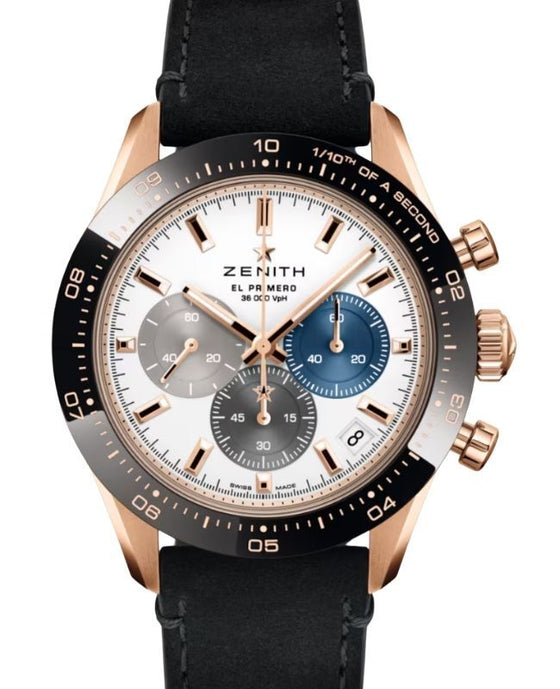 Zenith Chronomaster Sport El Primero Rose Gold/Ceramic 41mm White Dial 18.3100.3600/69.C920