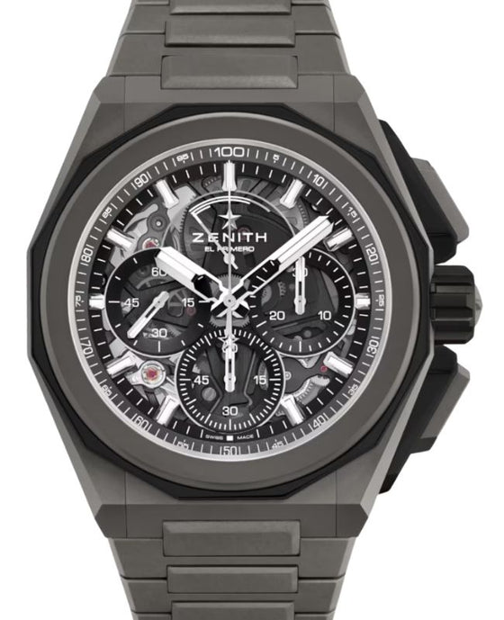 Zenith Defy Extreme 21 Chronograph Titanium Black Skeleton Dial 97.9100.9004/02.I001 - BRAND NEW