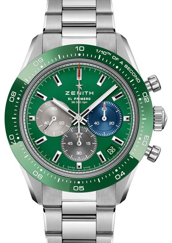 Zenith Chronomaster Sport Steel/Ceramic 41mm Green Dial 03.3119.3600/56.M3100
