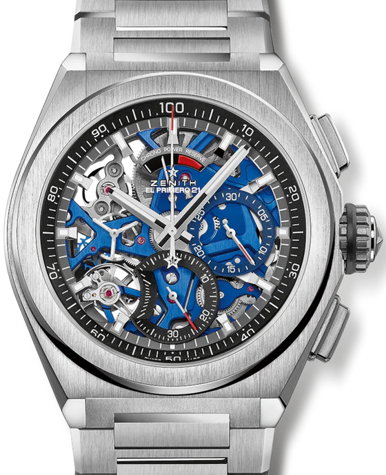 Zenith Defy El Primero 21 Titanium Skeleton Dial & Bracelet 95.9002.9004/78.M9000 - BRAND NEW